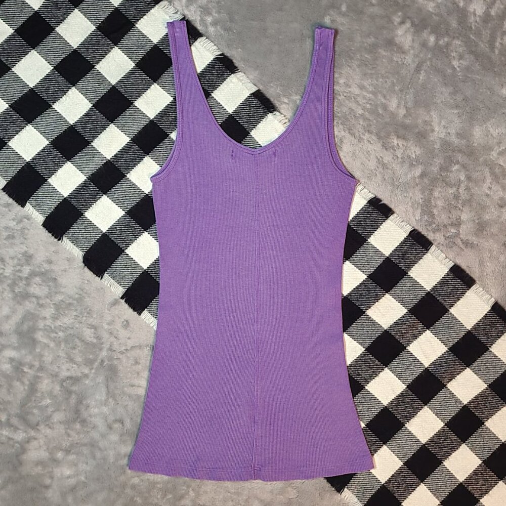$1 | M | Garage | Pima Ribbed Tank Top - Picture 3 of 5
